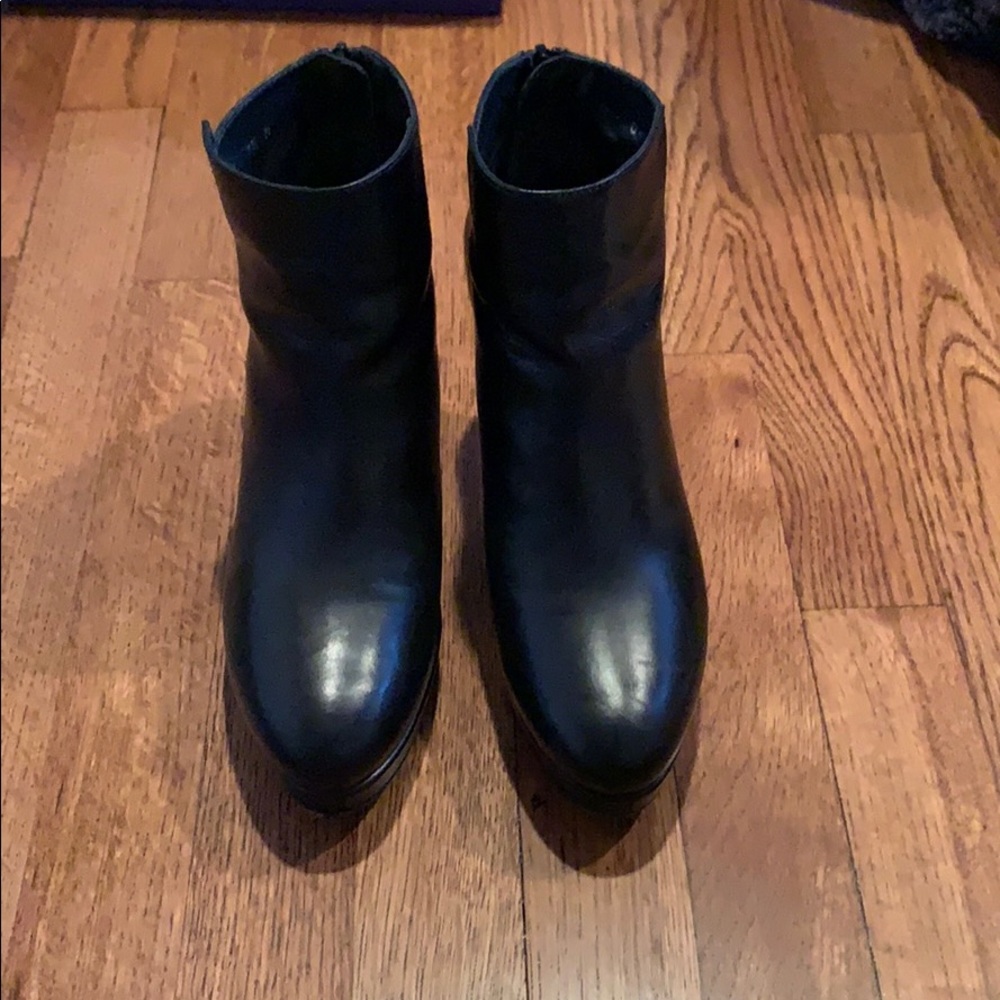 Stuart Weitzman Black Booties with a 3 inch heel